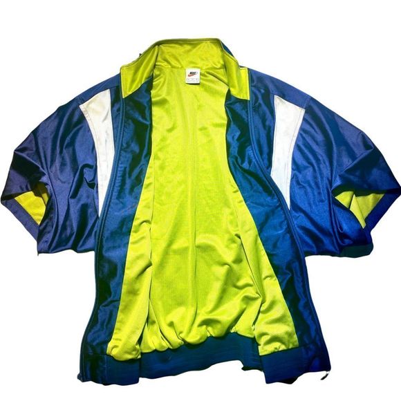 NIKE‎ BASKETBALL JERSEY UNIF 0 NU FRENZ JERSEY MED SLEEVE JACKET LG - Picture 2 of 5